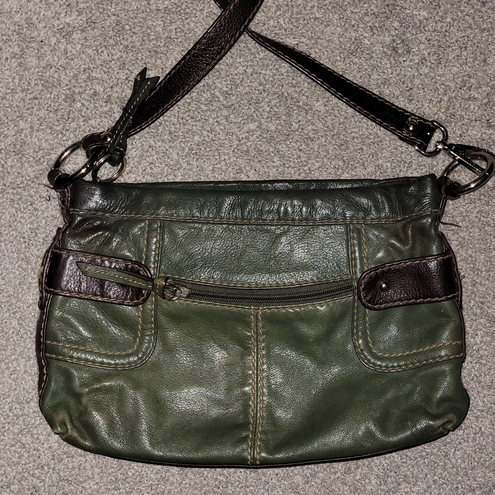 Danier Green Leather Bag - Picture 5 of 8